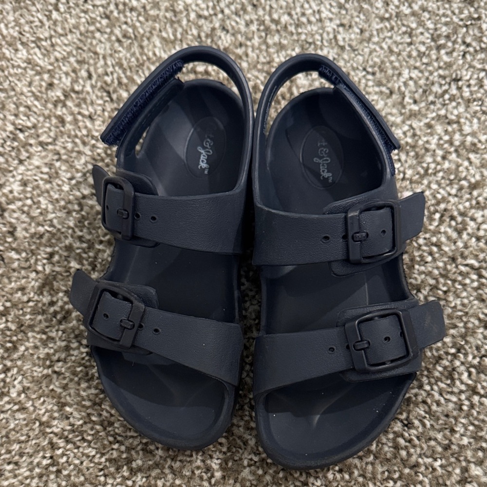 Cat & Jack Navy Double-Buckle Kids Sandals